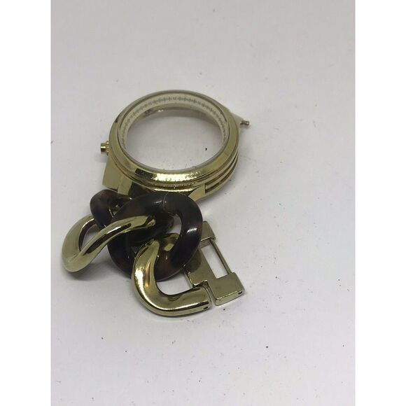 Michael Kors Watch Bracelet Links Case Use For Parts Used Band Z258 Turtleshell - Picture 1 of 3
